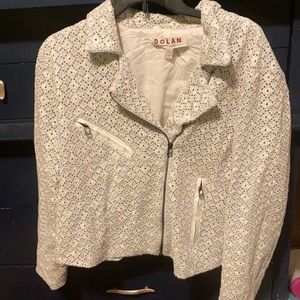 Spring blazer off white and hints of light blue